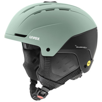 UVEX Stance MIPS laskettelukypärä 51-55, musta/vihreä