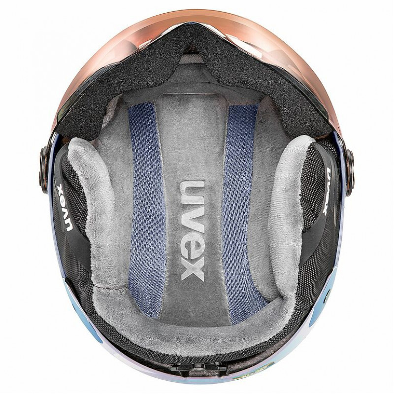 UVEX Rocket jr. Visor lasten laskettelukypärä 54-58, laventeli