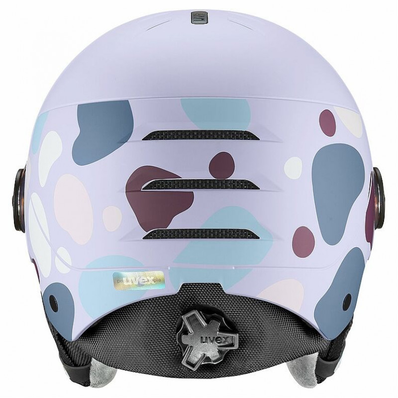 UVEX Rocket jr. Visor lasten laskettelukypärä 54-58, laventeli