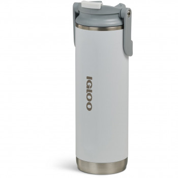 Igloo Flip'N'Sip 20 oz kannu termospullo, 0,6 l, valkoinen