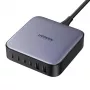 Ugreen 200W GaN-laturi, 4x USB-C, 2x USB-A, musta