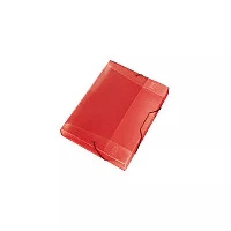 Veloflex Heftbox Document Box 2,5 cm, DIN A4, läpinäkyvä punainen