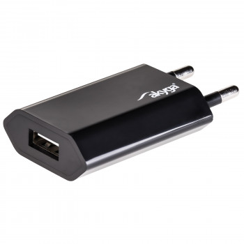 Seinä laturi Akyga AK-CH-03BK 5W USB-A 5V / 1A musta