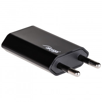 Seinä laturi Akyga AK-CH-03BK 5W USB-A 5V / 1A musta