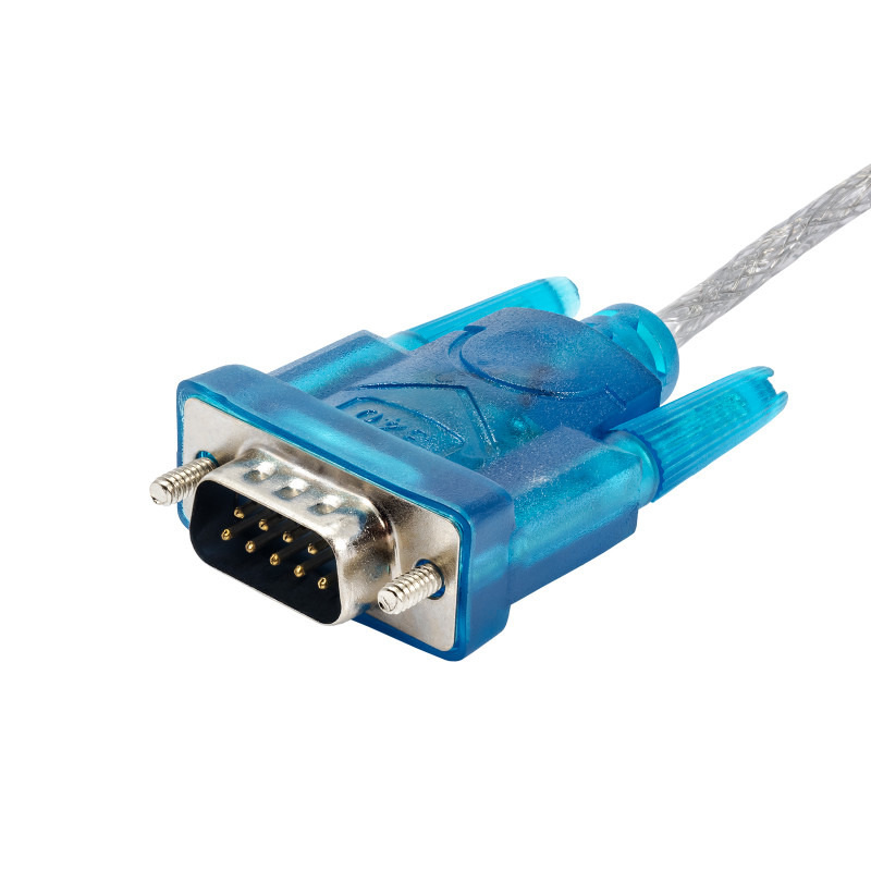 Akyga AK-CO-02 muunnoskaapeli USB-A uros RS-232 DB9 uros, 1 m, valkoinen