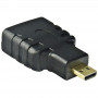 Akyga AK-AD-10 sovitin HDMI naaras Micro-HDMI uros, musta