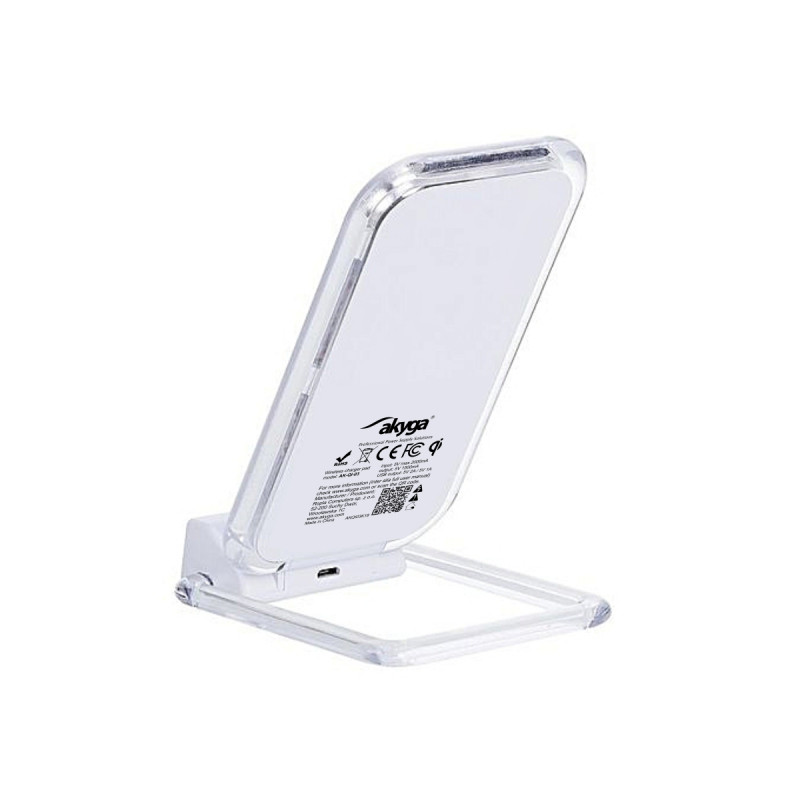 Induktiolaturi QI Akyga AK-QI-03 5V max 1.5A 2 x USB 2.0