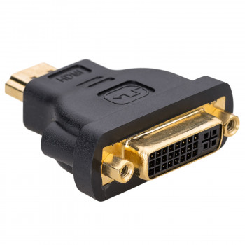 Akyga AK-AD-02 sovitin DVI-I 24+5 naaras HDMI uros, musta