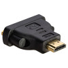Akyga AK-AD-02 sovitin DVI-I 24+5 naaras HDMI uros, musta