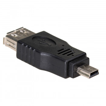 Akyga AK-AD-07 OTG-sovitin USB-A naaras Mini-USB uros, musta