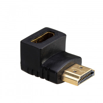 Akyga AK-AD-01 HDMI-sovitin uros naaras, 90° ylöspäin kulma, musta