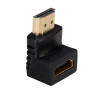 Akyga AK-AD-01 HDMI-sovitin uros naaras, 90° ylöspäin kulma, musta