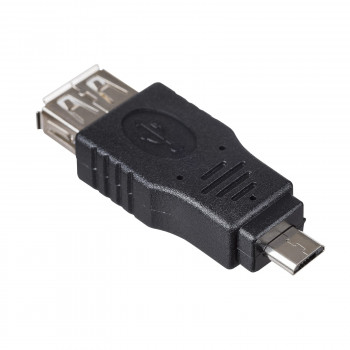 Akyga AK-AD-08 OTG-sovitin USB-A naaras Micro-USB uros, musta