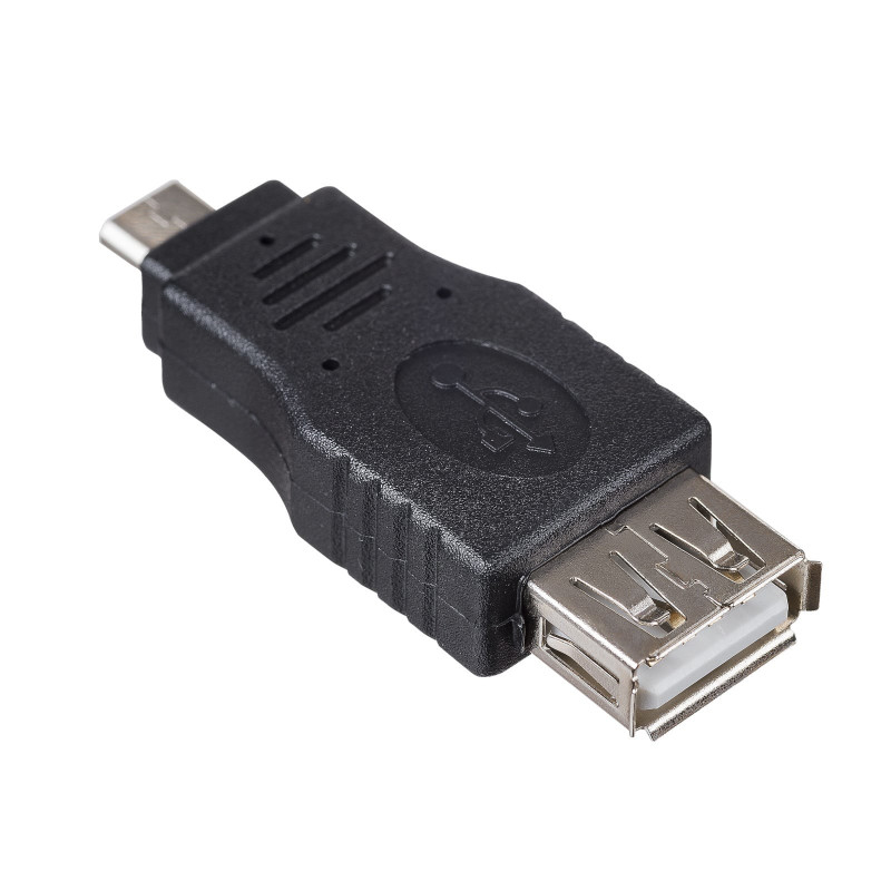 Akyga AK-AD-08 OTG-sovitin USB-A naaras Micro-USB uros, musta