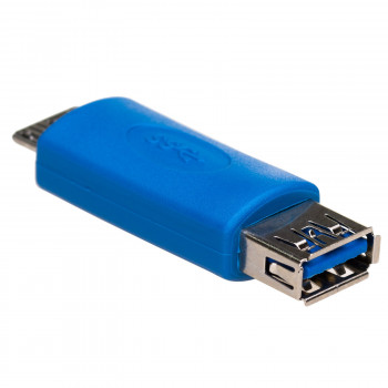 Akyga AK-AD-25 USB-A 3.0 (F) Micro USB-B 3.0 (M) OTG-sovitin, sininen
