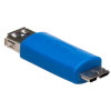 Akyga AK-AD-25 USB-A 3.0 (F) Micro USB-B 3.0 (M) OTG-sovitin, sininen