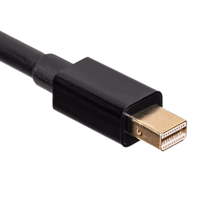 Akyga AK-AV-15 DisplayPort (uros) Mini DisplayPort (uros) kaapeli, 1,8 m, musta