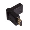 Akyga AK-AD-40 HDMI (M) HDMI (F) 180° kääntyvä kulmasovitin, musta