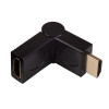 Akyga AK-AD-40 HDMI (M) HDMI (F) 180° kääntyvä kulmasovitin, musta