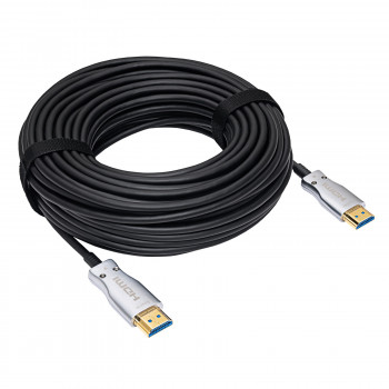 Akyga AK-HD-200L HDMI 2.1 aktiivinen optinen kaapeli (AOC), 48 Gbps, 8K@60Hz, 4K@120Hz, 20 m, musta