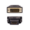 Akyga AK-AD-41 HDMI (F) DVI-D 24+1 (M) sovitin, musta