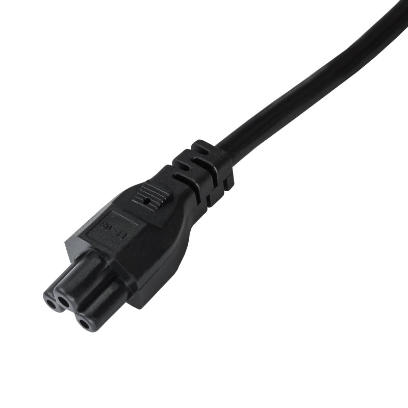 Akyga AK-NB-01A kannettavan tietokoneen virtakaapeli CEE 7/7 IEC C5 (apilaliitin), 3x 0,5 mm², 1,5 m, musta