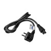 Akyga AK-NB-01A kannettavan tietokoneen virtakaapeli CEE 7/7 IEC C5 (apilaliitin), 3x 0,5 mm², 1,5 m, musta