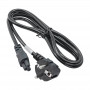 Akyga AK-NB-01C kannettavan tietokoneen virtakaapeli CEE 7/7 IEC C5, kupari 3x0,75 mm², 1,5 m, musta