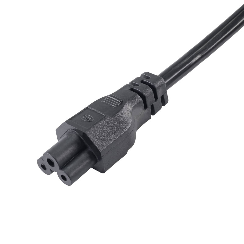 Akyga AK-NB-01C kannettavan tietokoneen virtakaapeli CEE 7/7 IEC C5, kupari 3x0,75 mm², 1,5 m, musta
