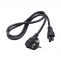 Akyga AK-NB-08A kannettavan tietokoneen virtajohto CEE 7/7 - IEC C5, CCA 3x0,5 mm², 1 m, musta