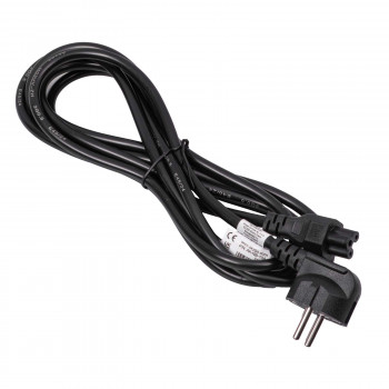 Akyga AK-NB-10A virtajohto CEE 7/7 - IEC C5, CCA 3x0,5 mm², 3 m, musta