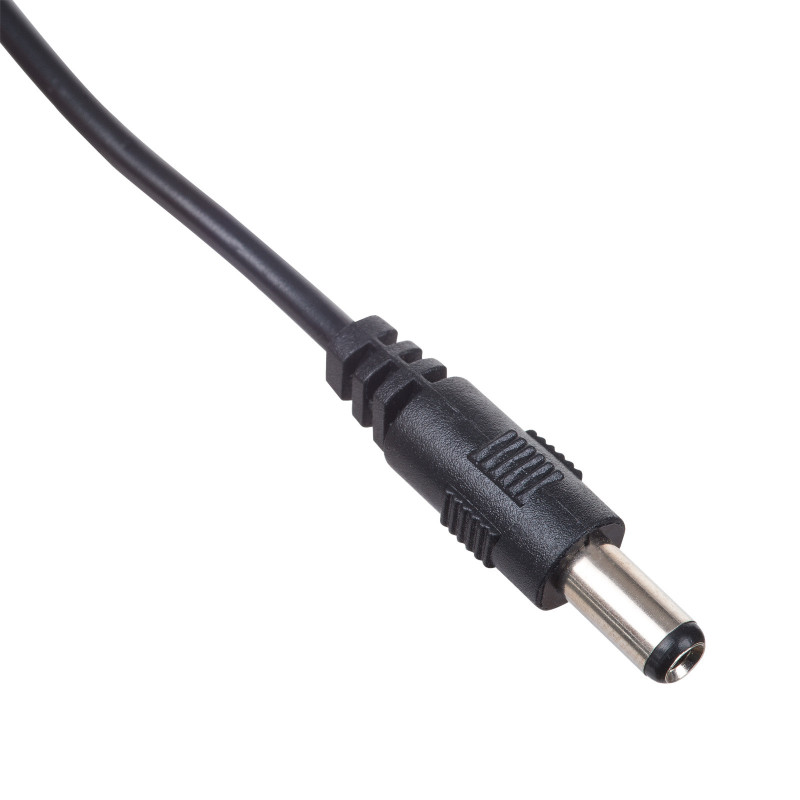 Akyga AK-DC-04 virtajohto USB-A uros - DC 5,5 x 2,5 mm uros, 0,8 m, musta