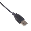 Akyga AK-DC-04 virtajohto USB-A uros - DC 5,5 x 2,5 mm uros, 0,8 m, musta