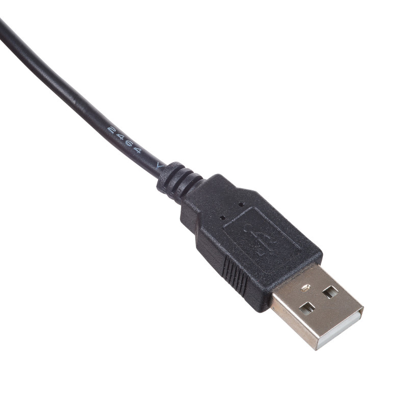 Akyga AK-DC-04 virtajohto USB-A uros - DC 5,5 x 2,5 mm uros, 0,8 m, musta