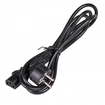 Akyga AK-PC-01S virtajohto CEE 7/7 (Schuko) - IEC C13, 3x 1,5 mm² kupari, 1,5 m, musta