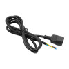 Akyga AK-OT-10C IEC C14 virtajohto avoimella päällä, 3x 1 mm² kupari, 3 m, musta