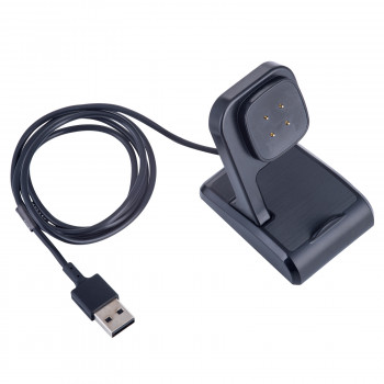 Akyga AK-SW-26 magneettinen latausteline Fitbit Versa 3 / Sense -kellolle, USB-A, 1 m