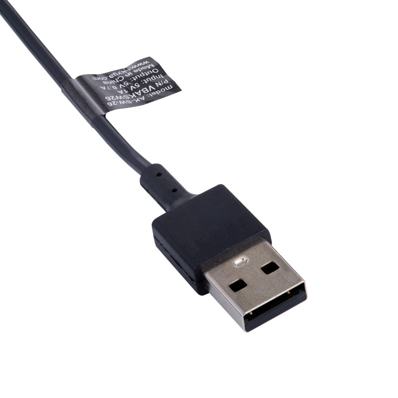 Akyga AK-SW-26 magneettinen latausteline Fitbit Versa 3 / Sense -kellolle, USB-A, 1 m