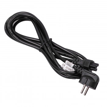 Akyga AK-NB-10C kannettavan tietokoneen virtajohto CEE 7/7 - IEC C5, 3x 0,75 mm² kupari, 3 m, musta