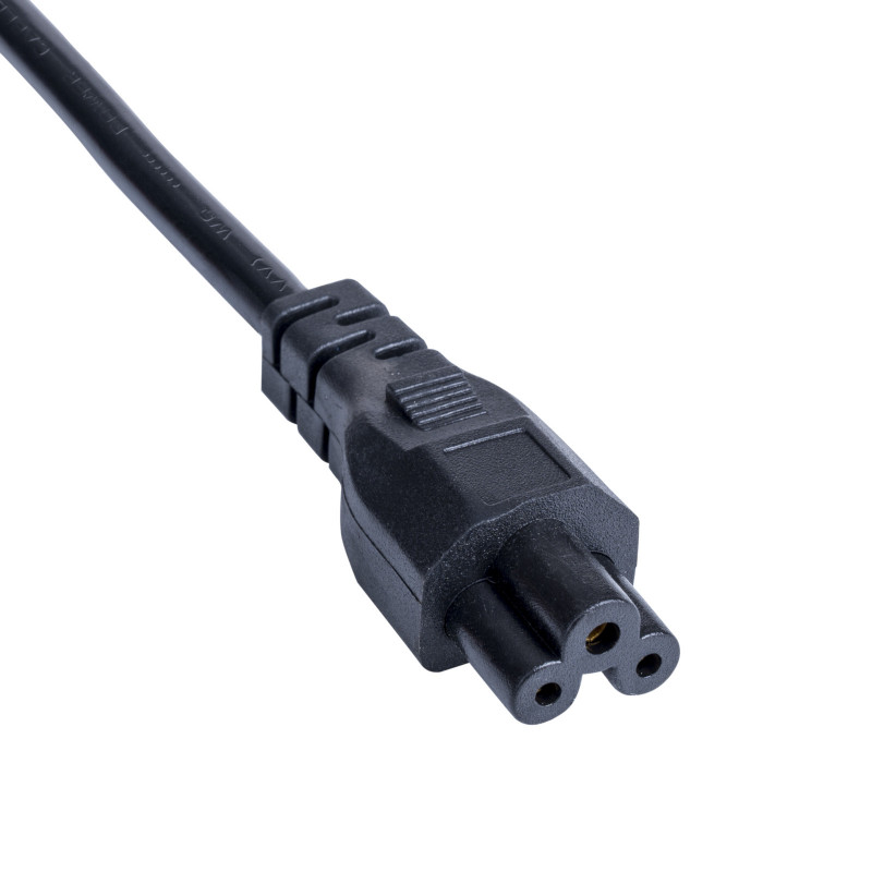 Akyga AK-NB-10C kannettavan tietokoneen virtajohto CEE 7/7 - IEC C5, 3x 0,75 mm² kupari, 3 m, musta