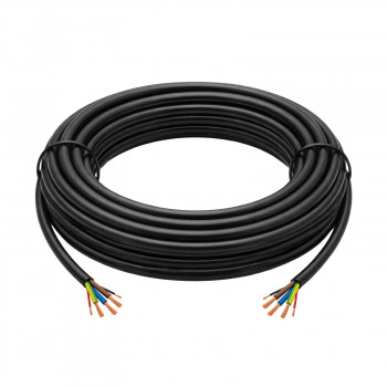 Akyga AK-SC-E31 sähköauton latauskaapeli ilman pistoketta, 1-vaiheinen 32 A, 3x 6 mm² + 2x 0,75 mm², 450/750 V, 5 m, musta