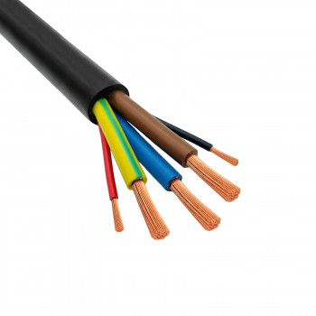 Akyga AK-SC-E31 sähköauton latauskaapeli ilman pistoketta, 1-vaiheinen 32 A, 3x 6 mm² + 2x 0,75 mm², 450/750 V, 5 m, musta