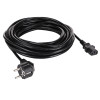 Akyga AK-PC-06S virtajohto CEE 7/7 (Schuko) - IEC C13, kupari 3 x 1,5 mm², 3 m, musta