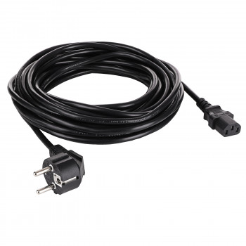 Akyga AK-PC-06S virtajohto CEE 7/7 (Schuko) - IEC C13, kupari 3 x 1,5 mm², 3 m, musta