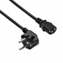 Akyga AK-PC-106A virtajohto CEE 7/7 (Schuko) - IEC C13, CCA 3 x 0,75 mm², 3 m, musta