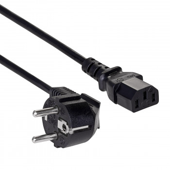 Akyga AK-PC-01A virtajohto CEE 7/7 (Schuko) - IEC C13, CCA 3 x 0,5 mm², 1,5 m, musta