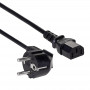 Akyga AK-PC-01A virtajohto CEE 7/7 (Schuko) - IEC C13, CCA 3 x 0,5 mm², 1,5 m, musta