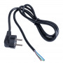 Akyga AK-OT-01P virtajohto avoimella päällä CEE 7/7 (Schuko), kupari 3 x 1 mm², 1,5 m, musta