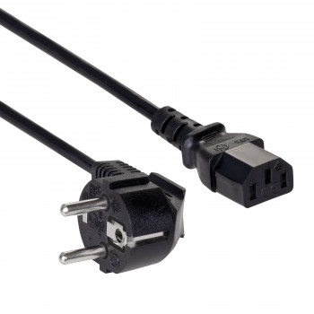 Akyga AK-PC-06C virtajohto CEE 7/7 (Schuko) - IEC C13, kupari 3 x 1 mm², 3 m, musta