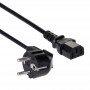 Akyga AK-PC-06C virtajohto CEE 7/7 (Schuko) - IEC C13, kupari 3 x 1 mm², 3 m, musta